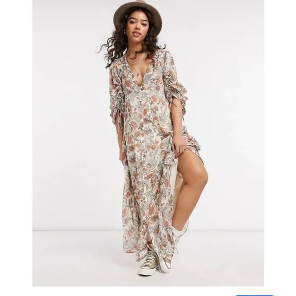 Free People Earthfolk Floral Maxi Dress